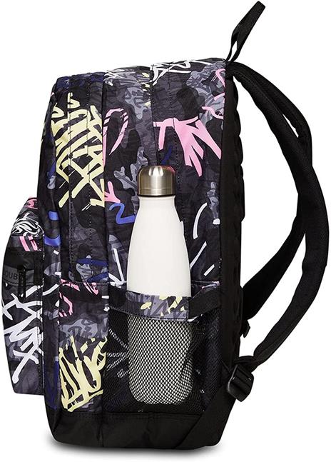 Zaino scuola Pro Xxl Grs auricolari Wireless Seven Pro Xxl Grigio, fantasia graffiti - 32 x 44 x 19 cm - 2