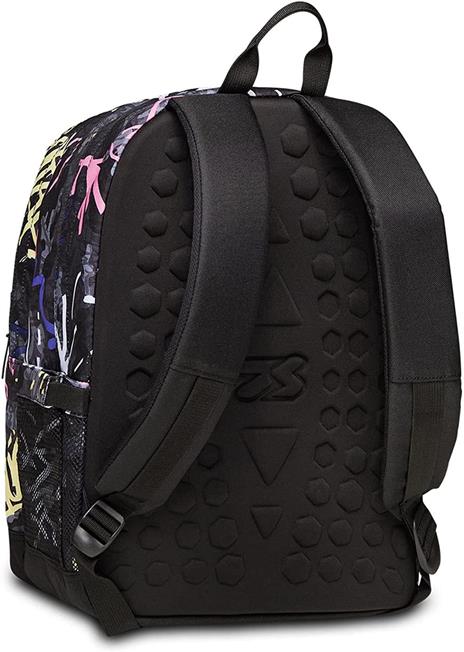 Zaino scuola Pro Xxl Grs auricolari Wireless Seven Pro Xxl Grigio, fantasia graffiti - 32 x 44 x 19 cm - 5