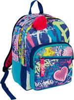 Zaino scuola doppio scomparto SJ Gang Sj Ever Switie Girl, Reflex Blue - 30 x 41,5 x 17,5 cm