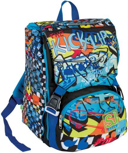 Zaino scuola Sdoppiabile Big SJ Gang Trickflip Boy, Jet Black - 27 x 41 x 16 cm