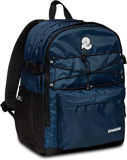 Zaino scuola Blow Up Plain Invicta Backpack Grs, Moonlit Ocean - 32 x 43 x 24 cm - 3