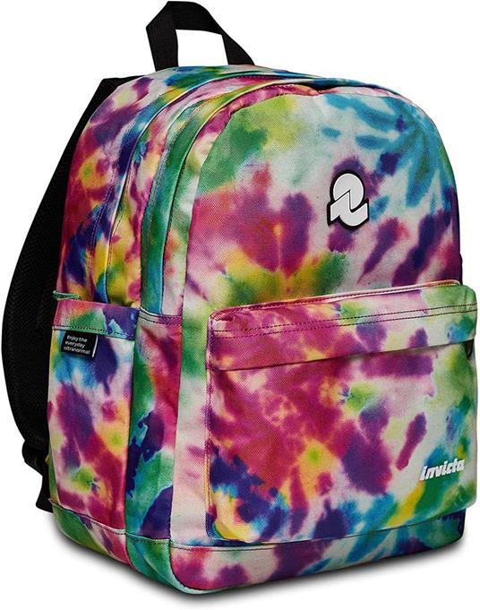 Zaino scuola Invicta Lab Fantasy Invicta Backpack Grs, Tie Dye Rainbow - 30,5 x 39 x 21,5 cm - 2