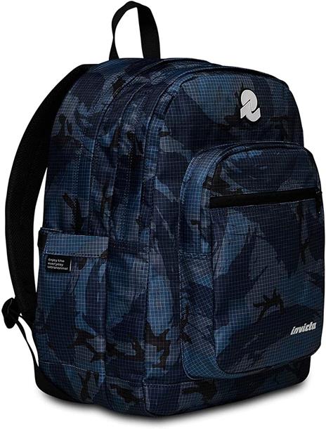 Zaino scuola Jelek Fantasy Invicta Backpack Grs, Military Camo Avio - 32 x 43 x 25 cm - 3