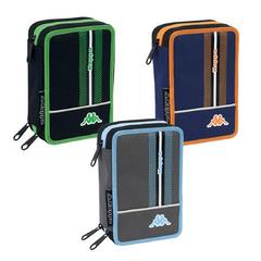 Astuccio Scuola Completo 3 Zip Seven Kappa