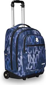 Zaino Bump Fantasy Invicta Trolley Grs, Writings Blue