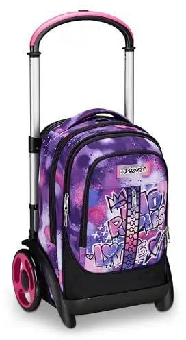 Zaino Trolley Tyre Seven Bubble Street, Rose Violet