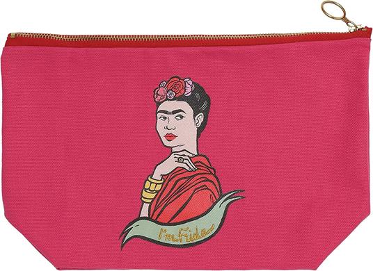 Pochette in cotone, Frida Kahlo, fucsia, cotone - 33 x 22 x 11 cm - Art &  Design 24 - Cartoleria e scuola | IBS