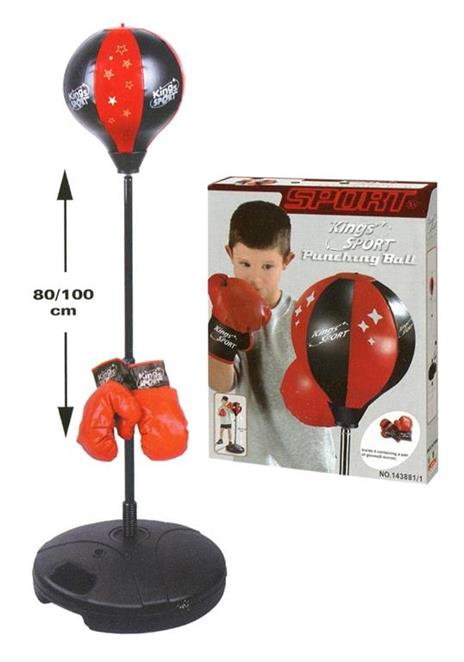 Punching Ball con Base Sacco Boxe con Guanti da Boxe Pugilato Bambini Box - 2