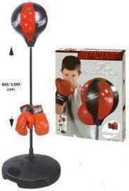 Punching Ball con Base Sacco Boxe con Guanti da Boxe Pugilato Bambini Box - 3