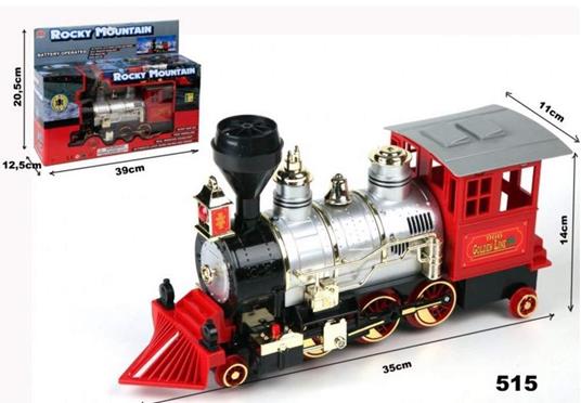 Treno Trenino Locomotiva a Batteria con Fischio e Fumo per Bambini Regalo  Natale - ODG - Macchinine - Giocattoli | IBS