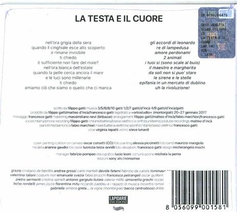 La testa e il cuore - CD Audio di Filippo Gatti - 2