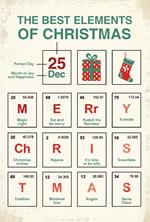 Biglietto auguri Legami Unusual Christmas, The best elements of Christmas - 11,5x17 cm