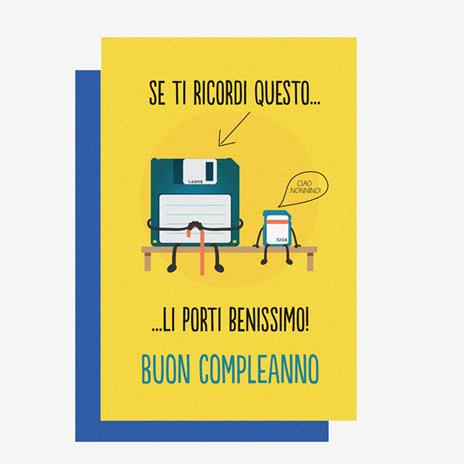 Biglietto Auguri 11.5x17cm Floppy Disk - 2