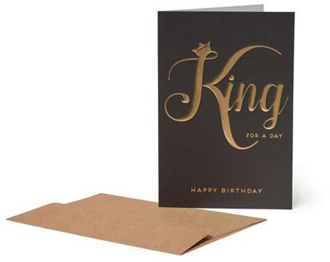 Biglietto auguri Felicità - Re Legami, Happiness Greeting Cards, King - 11,50 x 17 cm