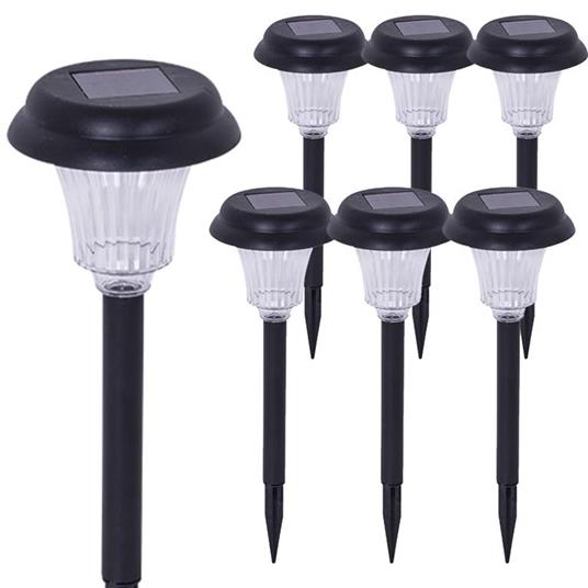 6 Lampade LED Da Giardino Energia Solare Stile Lanterna 11x36cm Enrico  Coveri - Bakaji - Casa e Cucina | IBS