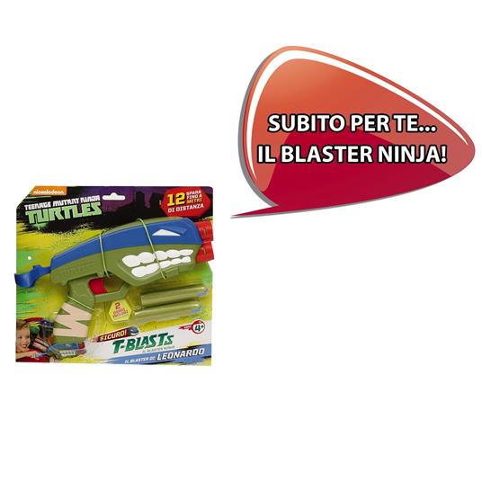 Zaino scuola estensibile Turtles Tartarughe Ninja con pistola spara dardi in omaggio - 2