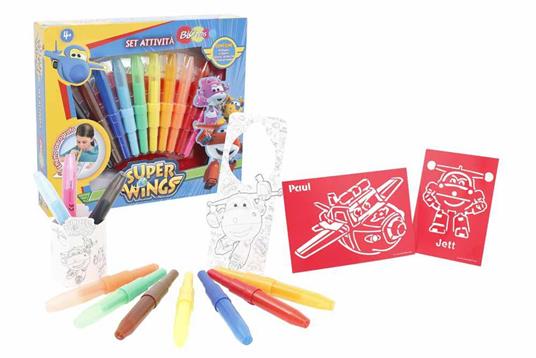 Blo Pens. Super Wings. Kit 10 Penne + 6 Stencil - 2