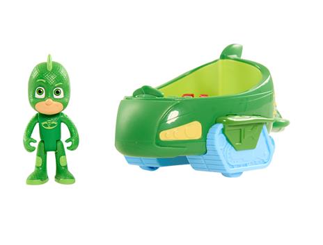 Pj Masks Super Pigiamini Personaggio 8 Cm + Veicolo - 6