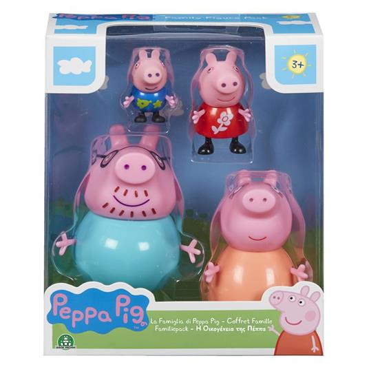 Peppa Pig. Set Famiglia 4 Personaggi - Giochi Preziosi - Peppa Pig - Casa  delle bambole e Playset - Giocattoli | IBS
