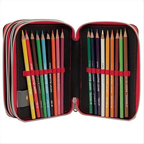 Astuccio organizzato 3 zip Gormiti - 13x20x7 cm - 5