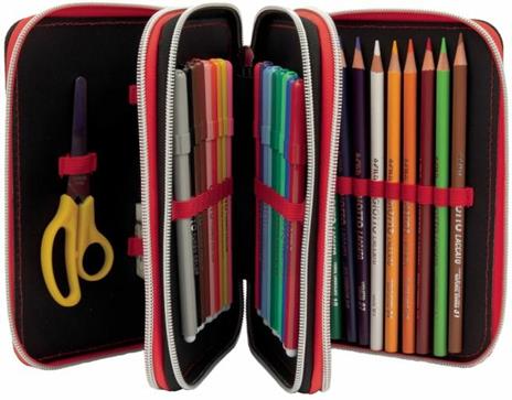 Astuccio organizzato 3 zip Gormiti - 13x20x7 cm - 8