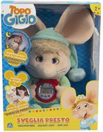 Grandi Giochi, Topo GIGIO Sveglia Presto, con Orologio Digitale e Due Canzoni Originali Incluse, TPG18000, Colore Azzurro, Bianco, Unica, 8056379123101