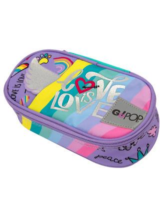 GoPop 22 Astuccio Bustina ovale Love - 22 x 10,5 x 6 cm