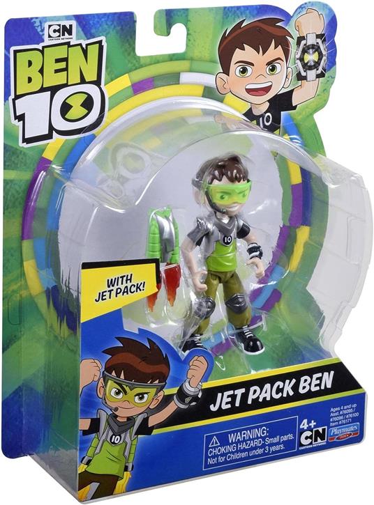 Ben 10 Jet Pack Ben, Personaggio Base Nuovo Assortimento, 6 Modelli da Collezionare tra cui gli Alieni più Forti di Sempre, per Bambini a Partire dai 4 Anni, BEN70B00 , Giochi Preziosi, Multicolore - 3