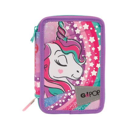 Astuccio triplo unicorn gopop  back to school 2023