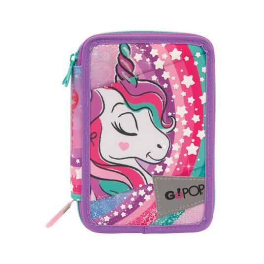 Astuccio triplo unicorn gopop – back to school 2023 - Giochi