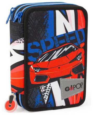 Cartoleria GoPOP 24 Astuccio Triplo Speed Race Auguri Preziosi