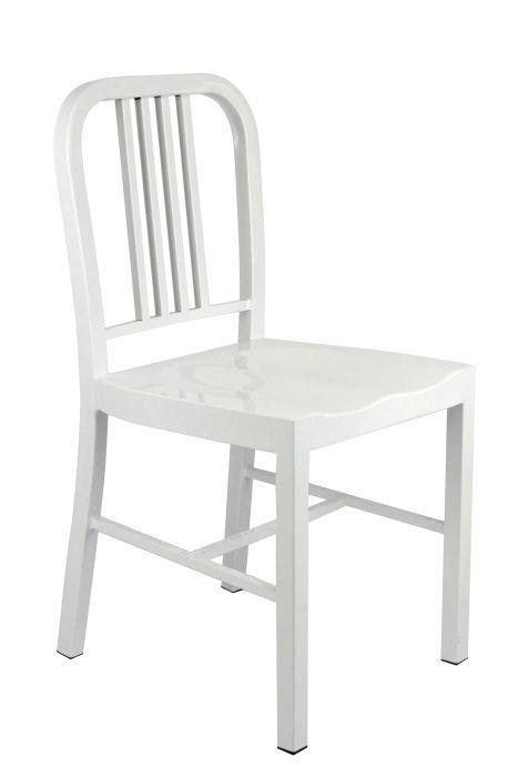 Set di 2 sedie Fashion Commerce in metallo bianco lucido - KONTE.DESIGN -  Casa e Cucina | IBS