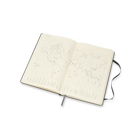 Planner orizzontale Moleskine 18 mesi 2020/2021 settimanale large copertina rigida. Nera - 4