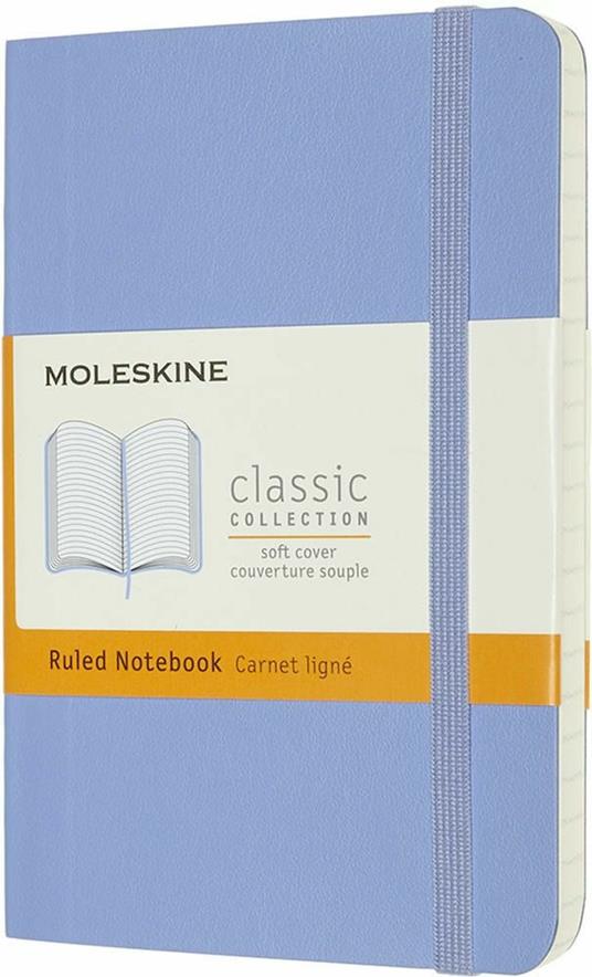 Taccuino Moleskine a righe Pocket copertina morbida Hydrangea. Blu -  Moleskine - Cartoleria e scuola | IBS