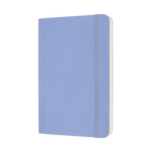 Taccuino Moleskine a righe Pocket copertina morbida Hydrangea. Blu -  Moleskine - Cartoleria e scuola