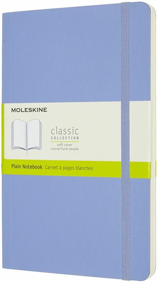 Taccuino Moleskine a pagine bianche Large copertina morbida Hydrangea. Blu  - Moleskine - Cartoleria e scuola | IBS