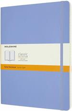 Taccuino Moleskine a righe X-Large copertina morbida Hydrangea. Blu