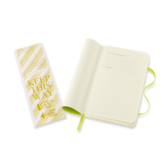 Taccuino Moleskine a righe Pocket copertina morbida Lemon. Verde - 3