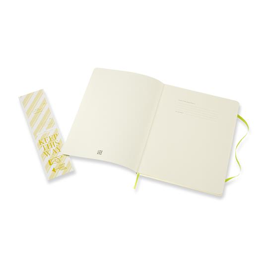 Taccuino Moleskine a righe X-Large copertina morbida Lemon. Verde - 3