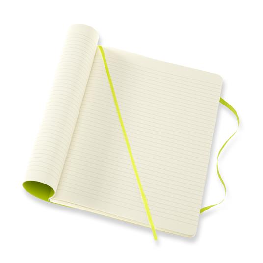 Taccuino Moleskine a righe X-Large copertina morbida Lemon. Verde - 4