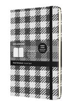 Taccuino Moleskine Blend 20 Limited Collection Large A righe copertina rigida. Check Pattern Grigio