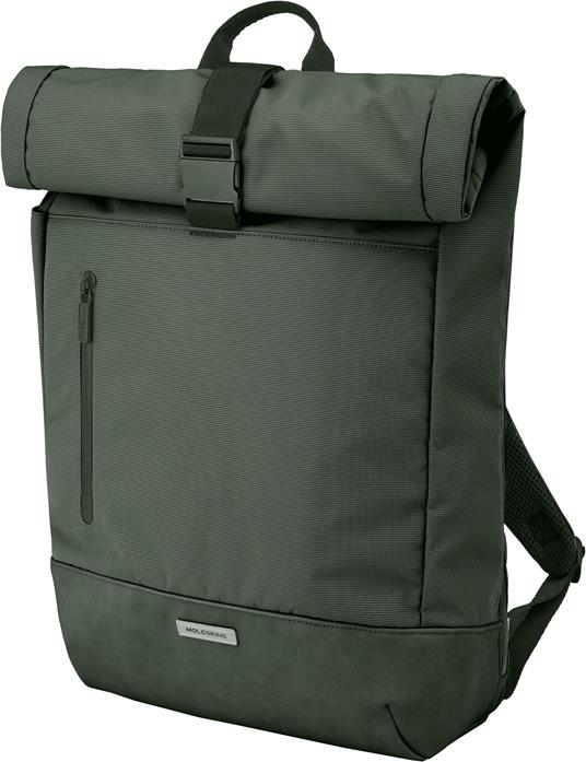 Zaino a ribalta Moleskine Metro Rolltop Backpack Moss Green