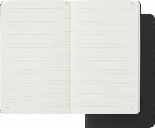 Taccuino Moleskine Smart Cahier, Large, a righe, 2 pz, nero - 13 x 21 cm - 2