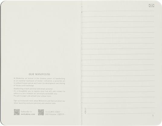 Taccuino Moleskine Smart Cahier, Pocket, a righe, 2 pz, nero - 9 x 14 cm - 3