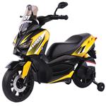 Moto Elettrica Per Bambini City Runner Gialla Ing. Mp3 E Usb, Led E Suoni Gvc5667