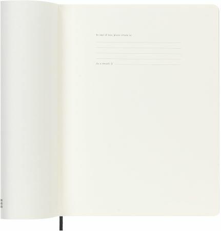 Agenda mensile Moleskine 2023, 12 mesi, XL, Nero - 19 x 25 cm - 2