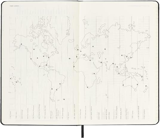 Agenda giornaliera Moleskine 2022-2023, 18 mesi, Large, copertina rigida -  Nero - Moleskine - Cartoleria e scuola