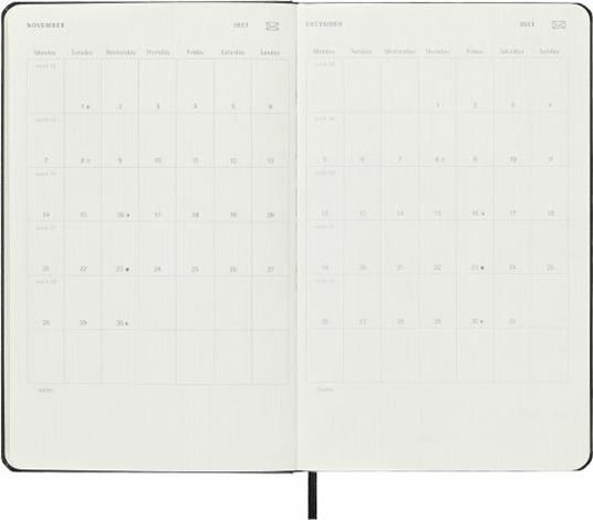 Acquistare Calendario Moleskine Quaderno settimanale senza data
