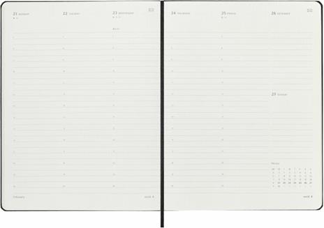 Agenda Moleskine Smart Pro 2023, 12 Mesi, settimanale, verticale, XL, nera - 19 x 25 cm - 3