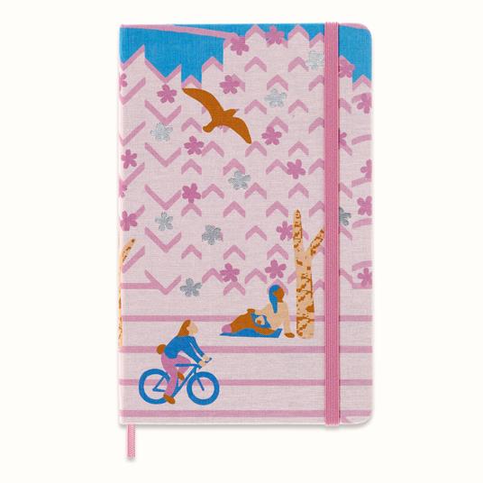 Taccuino Moleskine, a righe, Large, Limited Edition - Sakura bicicletta